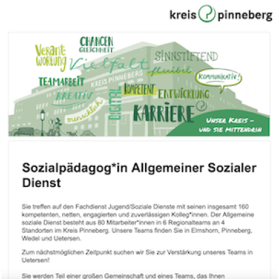 Sozialpädagoge*Sozialpädagogin Allgemeiner Sozialer Dienst