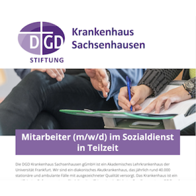 Mitarbeiter (m/w/d) im Sozialdienst in Teilzeit