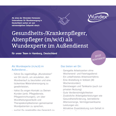 Gesundheits-/Krankenpfleger, Altenpfleger (m/w/d) als Wundexperte im Außendienst